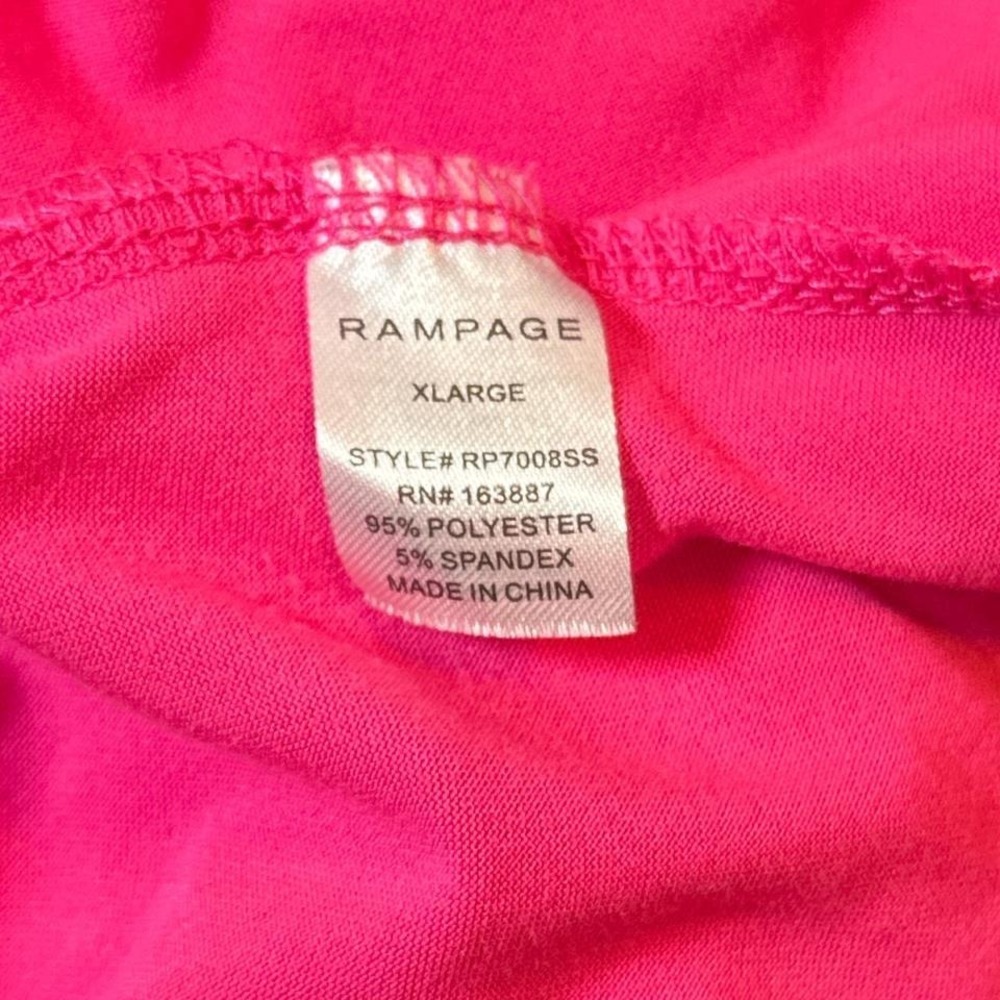Rampage Y2K Pink Ruffle Cami & Shorts Pajama Set XL - Picture 7 of 8